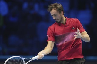 Daniil Medvedev a tenu son rang face à Alex de Minaur. KEYSTONE/AP/Antonio Calanni